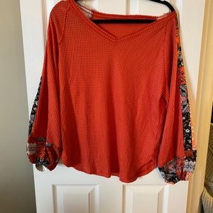 Oversized Long sleeve blouse